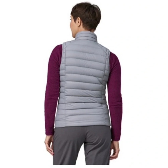 Patagonia Women's XL Down Sweater Vest Puffer Puff Herring Grey NWT - Picture 8 of 10